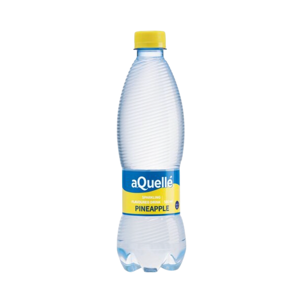 aQuellé Flavoured Sparkling Water - Pineapple (Pack of 6 x 500ml)