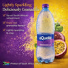 aQuellé Granadilla Sparkling Water bottle with granadilla fruit
