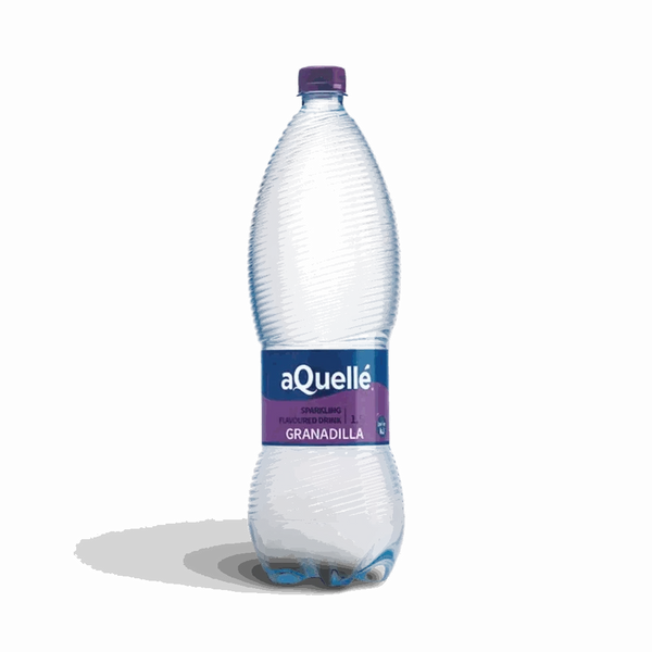 aQuellé Granadilla Flavoured Sparkling Water 500ml bottle