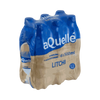 Pack of six 500ml bottles of aQuellé Litchi Flavoured Sparkling Water