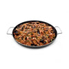 CADAC Skottel Braai Paella Pan 50 with seafood paella, GreenGrill ceramic coating, stainless steel handles.