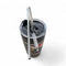 South Africa themed stainless steel tumbler 600ml with reusable straw and heart-shaped flag design.