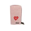 Cotton Road Large Wallet - Pink PU Leather with Red Heart - Something From Home - South African Shop