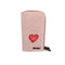 Cotton Road Large Wallet - Pink PU Leather with Red Heart - Something From Home - South African Shop