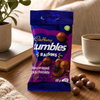 Cadbury Tumbles Raisins 60g in an afternoon coffee setting