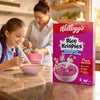 Kellogg's Strawberry Rice Krispies cereal in a realistic school morning breakfast scene