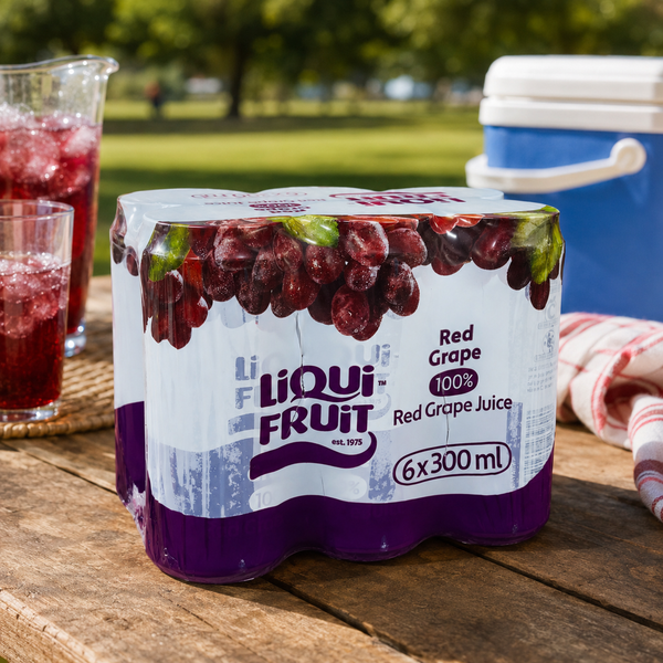 Liqui-Fruit Red Grape 6 x 300ml multipack at a picnic