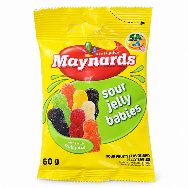 Maynards Sour Jelly Babies 60g