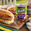 Miami Boerie Relish Sweet Tomato with Garlic 450g beside boerewors rolls