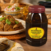 Mrs H.S. Ball's Original Recipe Chutney 1.1kg jar served with lamb curry and rice