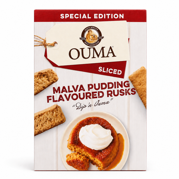 Ouma Sliced Malva Pudding Flavoured Rusks 450g