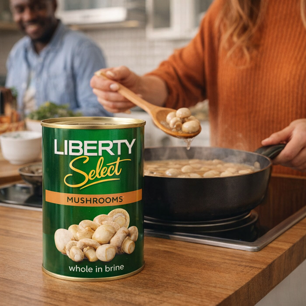Liberty Whole Mushrooms In Brine - 400g Facebook Ad