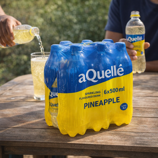 aQuellé Flavoured Sparkling Water - Pineapple (Pack of 6 x 500ml) Facebook Ad