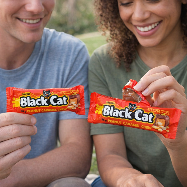 Black Cat Peanut Caramel Bar 56g Facebook Ad