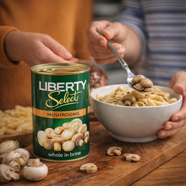 Liberty Whole Mushrooms In Brine - 400g Facebook Ad