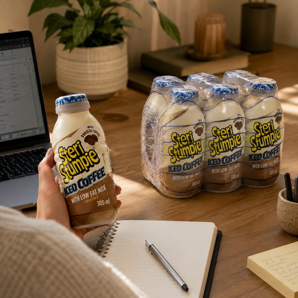 Steri Stumpie Iced Coffee six-pack work-break lifestyle